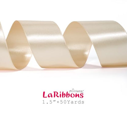 Nude Satin Ribbon 1.5 inch x 50 Yards