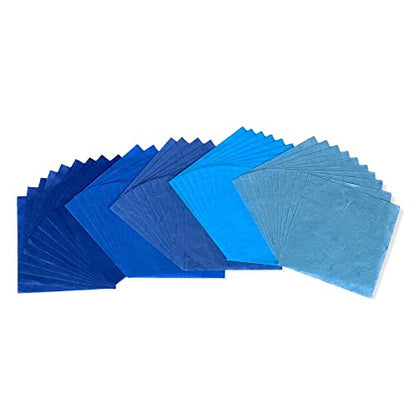 Natural Fiber Mulberry Paper Sheets 6 x 6 Inches (50 Count)