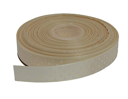 Polka Dot Grosgrain Ribbon 25 Yard Each Roll 100% Polyester