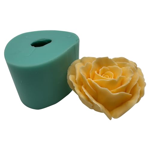 Heart Shape Blossoming Flower 3D Mold