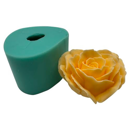 Heart Shape Blossoming Flower 3D Mold