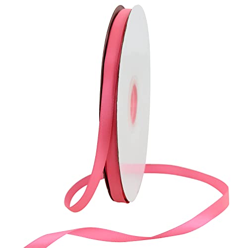 100yds 3 8 Inch Neon Pink Satin Ribbon for Craft Gifts Wrapping (300 Foot)