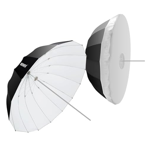 71" 180cm Parabolic Reflective Umbrella Photography w White Inner