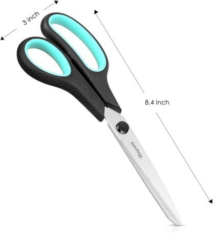 8.5" All Purpose Sharp Black Scissors (24 Count)
