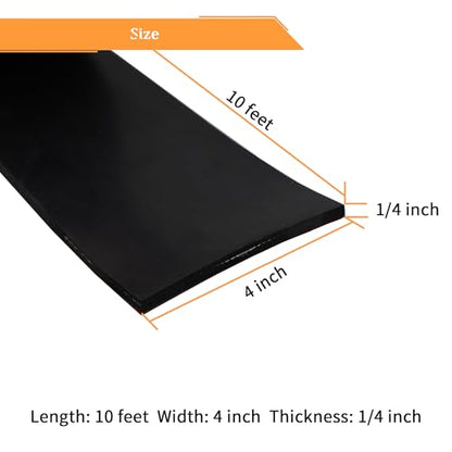 Adhesive Reinforced Solid Rubber Sheets (10 Foot)