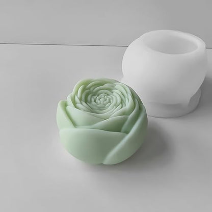 Rose Ball 3D Round Flower Peony Resin Casting Molds