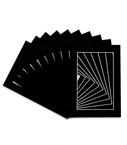 Pack of TEN 11x14 Mats Bevel Cut for 8.5x11 Photos (10 Count)