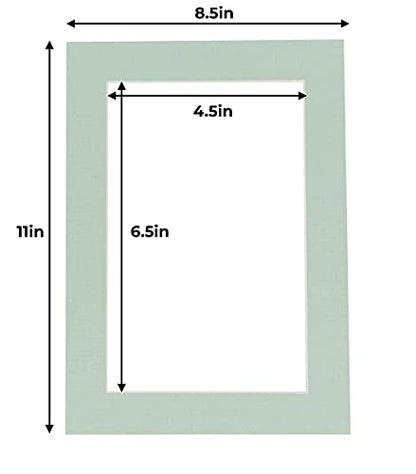 5x7 Mat for 8.5x11 Frame (25 Count)