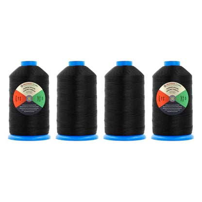 Size 92 280D T90 Black Combo Bonded Nylon Thread (4000 Foot)
