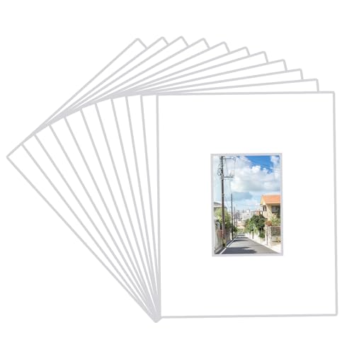 15 Pack 11x14 White Picture Mats for 5x7 Photos (15 Count)