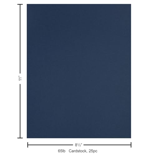 PA Paper Accents Stash Builder Cardstock 8.5" x 11" Empress Blue
