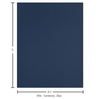PA Paper Accents Stash Builder Cardstock 8.5" x 11" Empress Blue