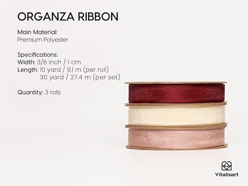 Organza Ribbon 3 (3 Count)