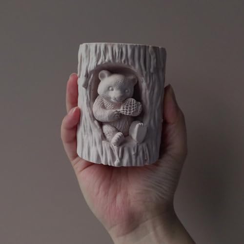 Bear Honey Silicone Molds for Candles Soap Resin Plaster
