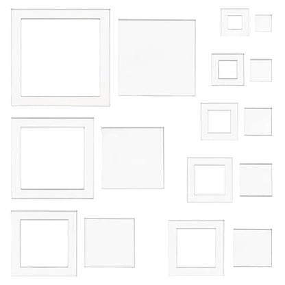 16 Sizes Square Quilting Template (16 Count)