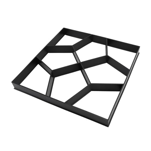 Walk Maker 15.7 Inch ABS Reusable Pavement Concrete Maker Stepping Stone Paver Kit for Lawn Garden Patio Backyard Walkways DIY Outdoor Projects Versatile Stone for Elegant Pa