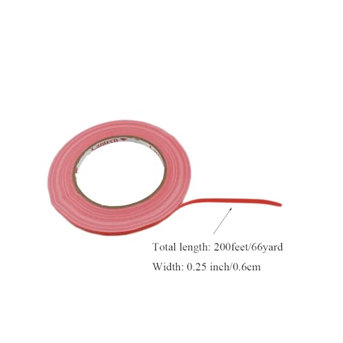 Red 0.25Inch Wide Floral Tape