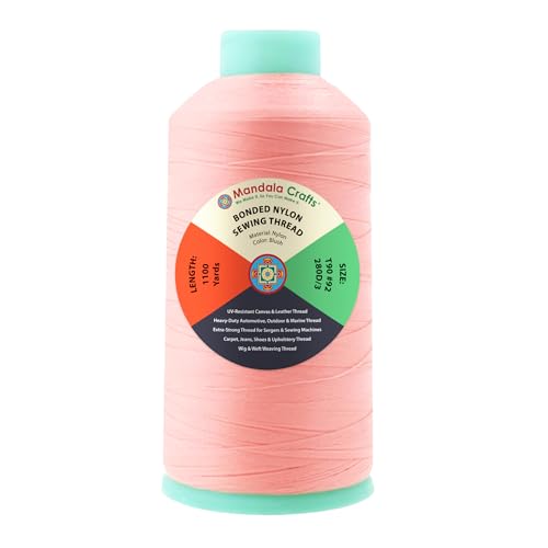 Size 92 280D T90 Blush Bonded Nylon Thread (3300 Foot)