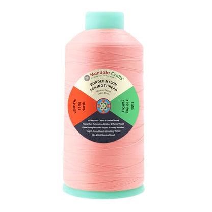 Size 92 280D T90 Blush Bonded Nylon Thread (3300 Foot)