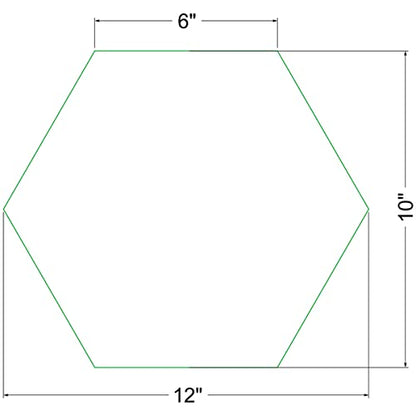 12" Hexagon Stepping Stone Mold