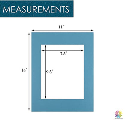 Mat Board Center 10 Pack 11x14 Photo Mats for 8x10 Picture (10 Count)