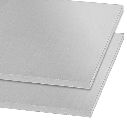 2 Pack 5052 H32 Aluminum Sheet Metal 8” x 4”x 1