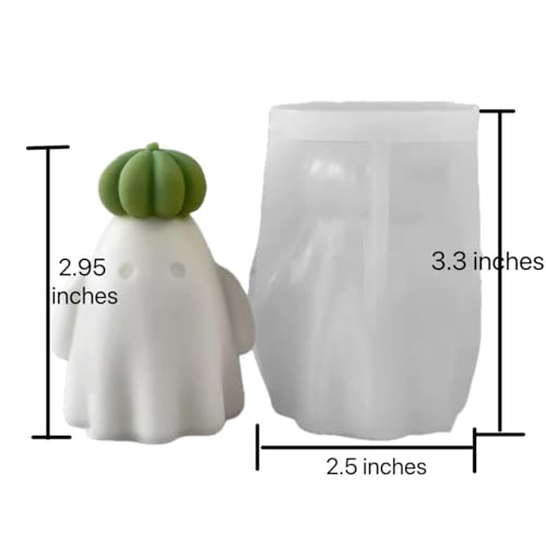 Ghost Holding Pumpkin Resin Mold