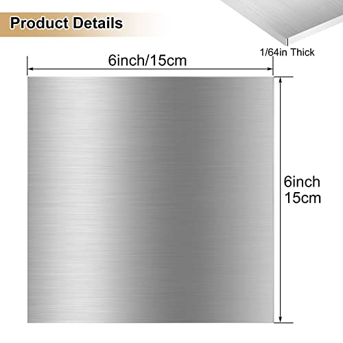 20 Pack 6061 T6 Aluminum Sheet Metal 6 x 6 x 1 (20 Count)