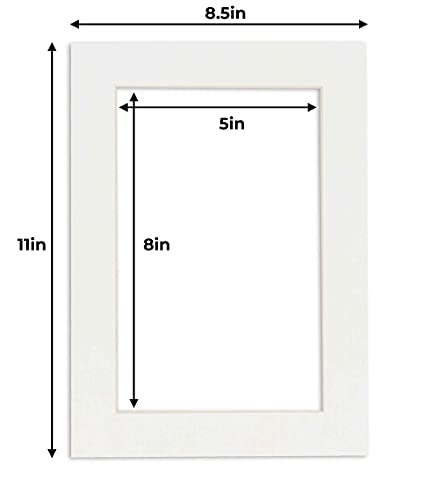 5.5x8.5 Mat for 8.5x11 Frame (10 Count)