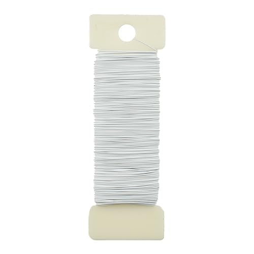 26Gauge White Metal Floral Wire