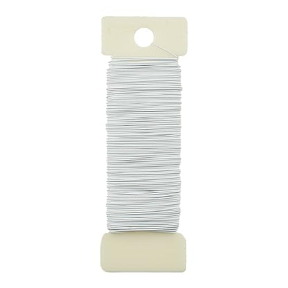 26Gauge White Metal Floral Wire