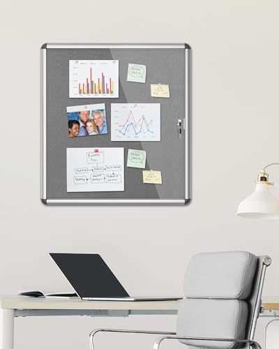 28"x26" Enclosed Bulletin Board