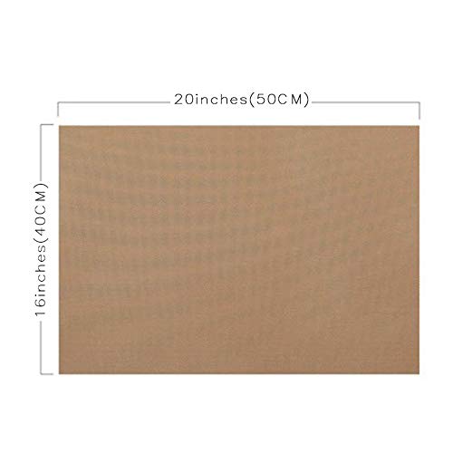 3 Pack PTFE Teflon Sheet 16 x 20" and 3 Rolls 10mm X 33m Heat Resistant Sublimation Tape for Heat Press Transfer Non Stick Paper Reusable Heat Resistant Craft Mat (6 Count)