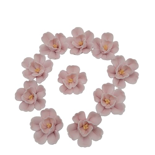 10PCS 3D Ceramics Flower Mosaic Tiles (8 Ounce)
