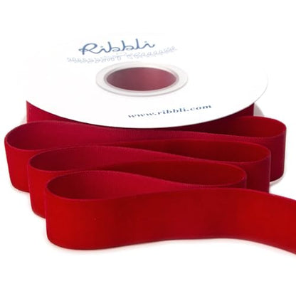 Polyester Dark Red Velvet Ribbon