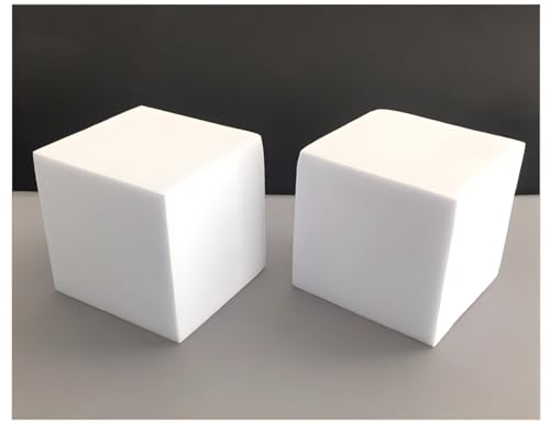 4x4x4in Square Foam Blocks 6 Pack Polystyrene for Arts & Crafts