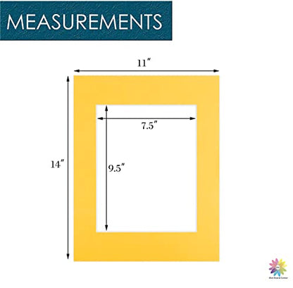 Mat Board Center 10 Pack 11x14 Photo Mats for 8x10 Picture (10 Count)