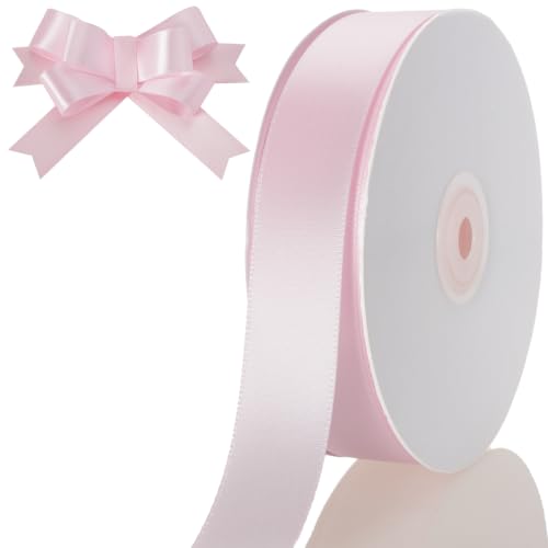1 Inch Light Pink Ribbon 50Yards