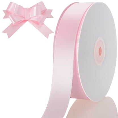 1 Inch Light Pink Ribbon 50Yards