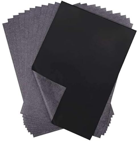 100 Sheets Black Carbon Transfer Tracing Paper for Wood (100 Count)