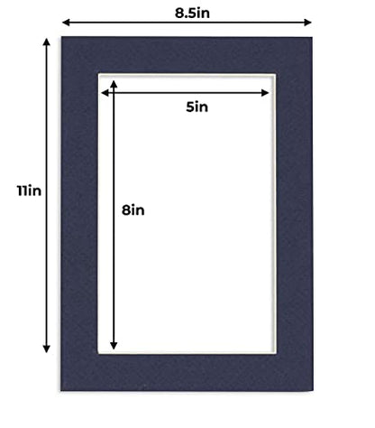 5.5x8.5 Mat for 8.5x11 Frame