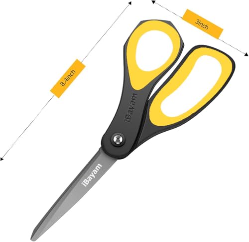 8.5" All Purpose Nonstick Scissors (3 Count)