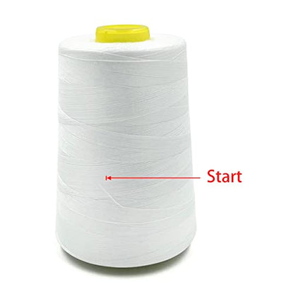 4 Cones of 3000 Yards Each Spool Thread for All Purpose (36000 Foot)