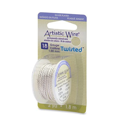 18 Gauge 1.0 mm Silver Plated Tarnish Resistant Colored Copper Craft Wire