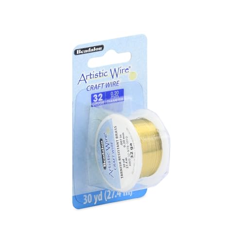 32 Gauge Tarnish Resistant Brass Craft Wire