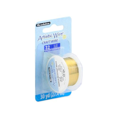 32 Gauge Tarnish Resistant Brass Craft Wire
