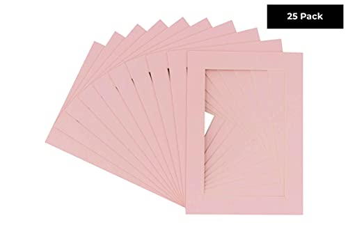 Pack of 25 Acid Free 11x14 Mats Bevel Cut for 9x12 Photos (25 Count)