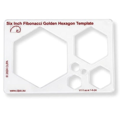 Fibonacci 6" Hexagon Drawing Template