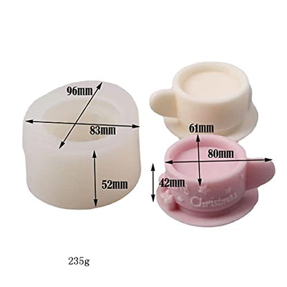 Christmas Milk Tea Cup Shaped Candle Mold