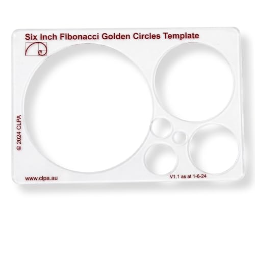 Fibonacci 6" Circle Drawing Template